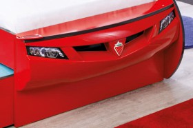 CARBED Кровать-машина Coupe с выдвижной кроватью Red 20.03.1306.00 в Новоалтайске - novoaltajsk.katalogmebeli.com | фото 2