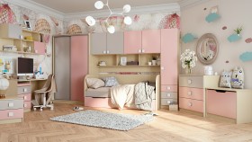 Детская комната Грэйси (Розовый/Серый/корпус Клен) в Новоалтайске - novoaltajsk.katalogmebeli.com | фото 13