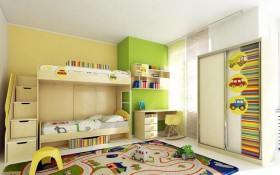 Детская комната Клаксон (Бежевый/корпус Клен) в Новоалтайске - novoaltajsk.katalogmebeli.com | фото 3