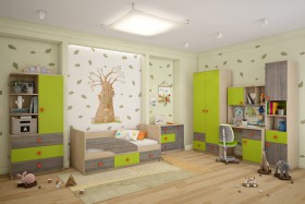 Детская комната Пуговка в Новоалтайске - novoaltajsk.katalogmebeli.com | фото 1