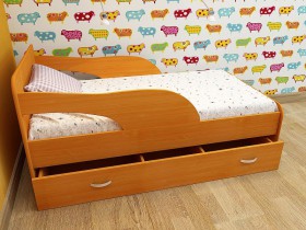 Кровать детская Максимка Млечный дуб/Венге в Новоалтайске - novoaltajsk.katalogmebeli.com | фото 4