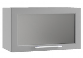 Гарда ПГС 600 шкаф верхний горизонтальный со стеклом Белый в Новоалтайске - novoaltajsk.katalogmebeli.com | фото