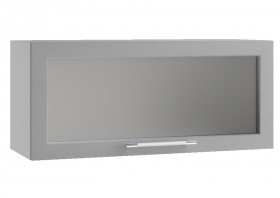 Гарда ПГС 800 шкаф верхний горизонтальный со стеклом Белый в Новоалтайске - novoaltajsk.katalogmebeli.com | фото
