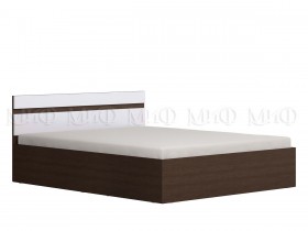 Ким кровать 1,4 (Венге/белый глянец) в Новоалтайске - novoaltajsk.katalogmebeli.com | фото 1