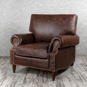 Кресло кожаное Лофт Аристократ (ширина 1100 мм) в Новоалтайске - novoaltajsk.katalogmebeli.com | фото