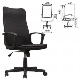 Кресло офисное BRABIX Delta EX-520 (черный) в Новоалтайске - novoaltajsk.katalogmebeli.com | фото 1