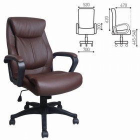 Кресло офисное BRABIX Enter EX-511 (коричневый) в Новоалтайске - novoaltajsk.katalogmebeli.com | фото