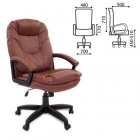 Кресло офисное BRABIX Trend EX-568 (коричневый) в Новоалтайске - novoaltajsk.katalogmebeli.com | фото 1