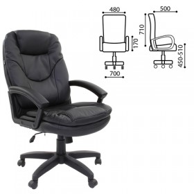 Кресло офисное BRABIX Trend EX-568 (черный) в Новоалтайске - novoaltajsk.katalogmebeli.com | фото 1