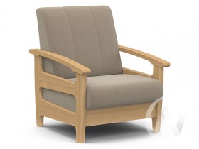 Кресло для отдыха Омега (бук лак/CATANIA LATTE) в Новоалтайске - novoaltajsk.katalogmebeli.com | фото 1