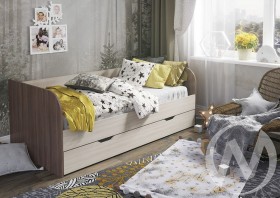 Кровать детская Балли 2-х уровневая (шимо темный/шимо светлый) в Новоалтайске - novoaltajsk.katalogmebeli.com | фото 1