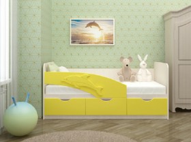 Кровать детская 1,6м Дельфин (Розовый металлик) в Новоалтайске - novoaltajsk.katalogmebeli.com | фото 3