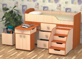 Кровать детская Фея 1.6 Венге/Дуб молочный в Новоалтайске - novoaltajsk.katalogmebeli.com | фото 3