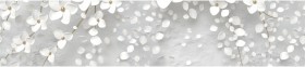 Кухонный фартук КМ 481 Абстракция цветы бетон в Новоалтайске - novoaltajsk.katalogmebeli.com | фото