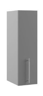 Квадро П 200 шкаф верхний (Белый софт/корпус Серый) в Новоалтайске - novoaltajsk.katalogmebeli.com | фото
