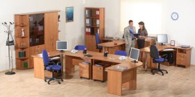 Мебель для персонала Альфа 61 Ольха в Новоалтайске - novoaltajsk.katalogmebeli.com | фото 1