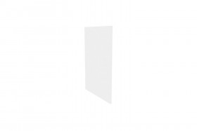Герда ЛД.272930.000 Фасад панель окончание острова (Белый глянец) в Новоалтайске - novoaltajsk.katalogmebeli.com | фото