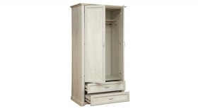 Шкаф для одежды "Сохо" (бетон пайн белый/2 ящика/зеркало) в Новоалтайске - novoaltajsk.katalogmebeli.com | фото 3