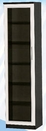 Шкаф средний со стеклодверью ДЛЯ ГОСТИНОЙ ШСС-450 Венге/Дуб выбеленный в Новоалтайске - novoaltajsk.katalogmebeli.com | фото