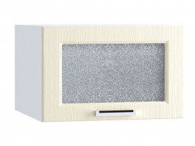 Шкаф верхний горизонтальный со стеклом 510, ШВГС 510 (Клен крем/корпус белый) в Новоалтайске - novoaltajsk.katalogmebeli.com | фото