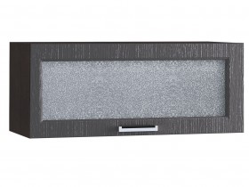 Шкаф верхний горизонтальный со стеклом 800, ШВГС 800 (Клен серый/корпус венге) в Новоалтайске - novoaltajsk.katalogmebeli.com | фото