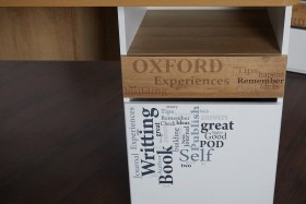 Стол с ящиками «Оксфорд» (Ривьера/Белый с рисунком) в Новоалтайске - novoaltajsk.katalogmebeli.com | фото 9