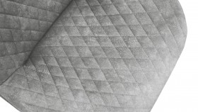 Стул «Оливер» К3 Черный/Микровелюр Wellmart Silver в Новоалтайске - novoaltajsk.katalogmebeli.com | фото 3
